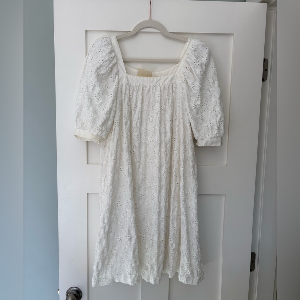 Anthropologie Maeve Eyelet Mini Dress Size XS - Picture 4 of 7